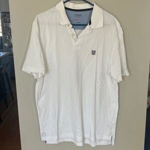 Chaps Classic White Polo Shirt for Men
